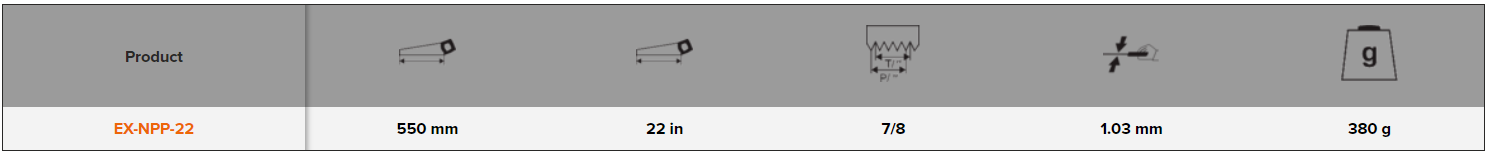 BAHCO EX-NPP-22 PrizeCut Sabre Sawblade for Fine Medium Materials - Premium Sabre Sawblade from BAHCO - Shop now at Yew Aik.