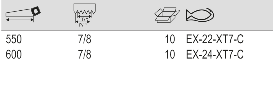 BAHCO EX-XT7 Superior Sabre Sawblade for Thick Material - 7"/8" - Premium Sabre Sawblade from BAHCO - Shop now at Yew Aik.