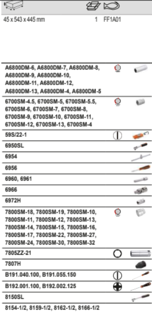 BAHCO FF1A01 Fit&Go 3/3 Foam Inlay 1/4” + 1/2” Socket Set - Premium SOCKET SET from BAHCO - Shop now at Yew Aik.
