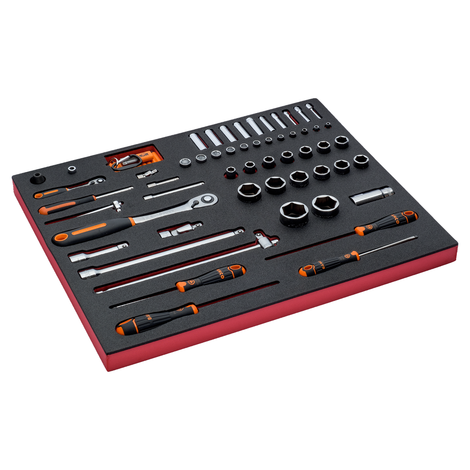 BAHCO FF1A01 Fit&Go 3/3 Foam Inlay 1/4” + 1/2” Socket Set - Premium SOCKET SET from BAHCO - Shop now at Yew Aik.