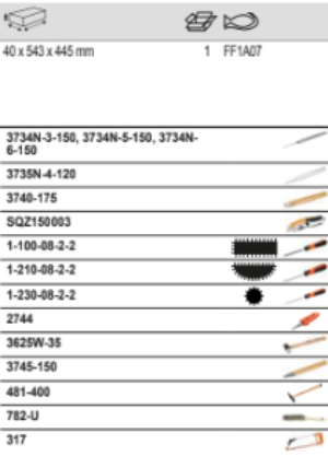 BAHCO FF1A07 Fit&Go 3/3 Foam Inlay File and Striking Tool set - Premium File and Striking Tool Set from BAHCO - Shop now at Yew Aik.
