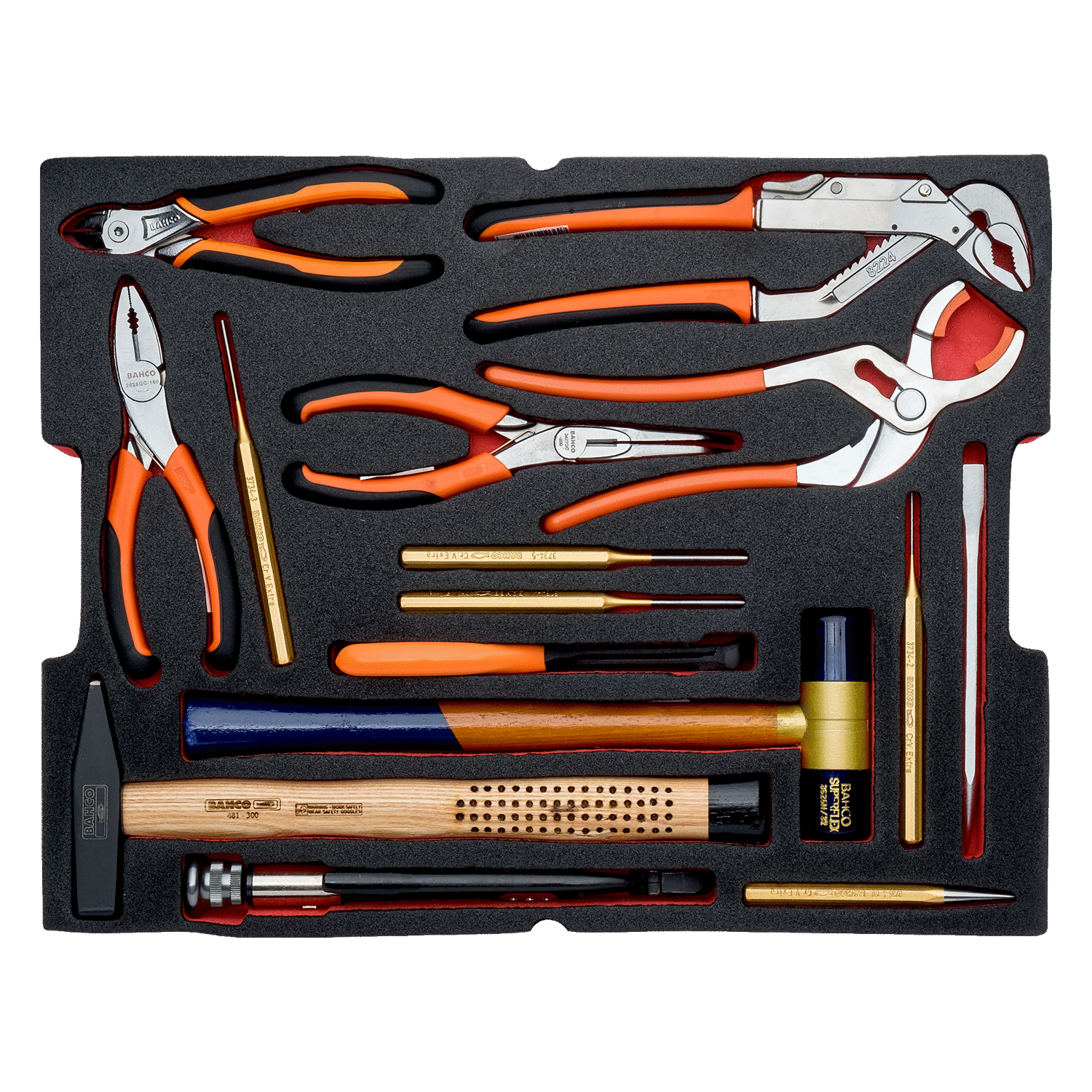 BAHCO FF1A10 Fit&Go 3/3 Foam Screwdriver and Measuring Toolset - Premium Screwdriver and Measuring Toolset from BAHCO - Shop now at Yew Aik.