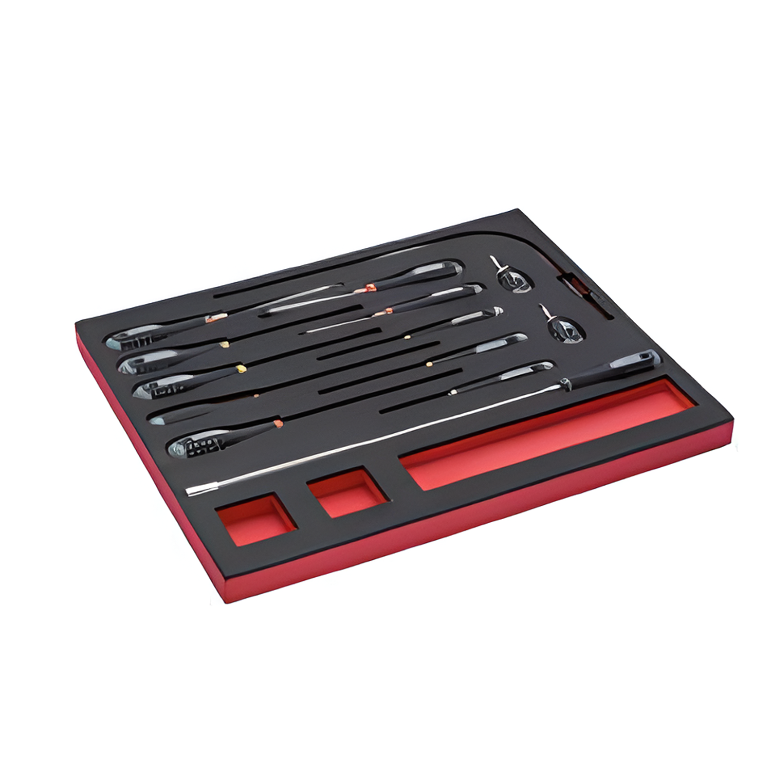 BAHCO FF1A1001 Fit&Go 3/3 Foam Inlay Slotted Screwdriver Set - Premium Screwdriver Set from BAHCO - Shop now at Yew Aik.