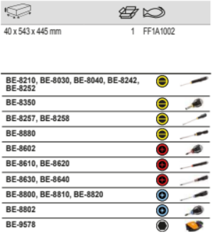 BAHCO FF1A1002 Fit&Go 3/3 Foam Inlay L-Key Screwdriver Set 27 Pcs - Premium Screwdriver Set from BAHCO - Shop now at Yew Aik.