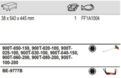 BAHCO FF1A1004 Fit&Go 3/3 Foam Inlay T-Handle & Screwdriver Set - Premium Screwdriver Set from BAHCO - Shop now at Yew Aik.