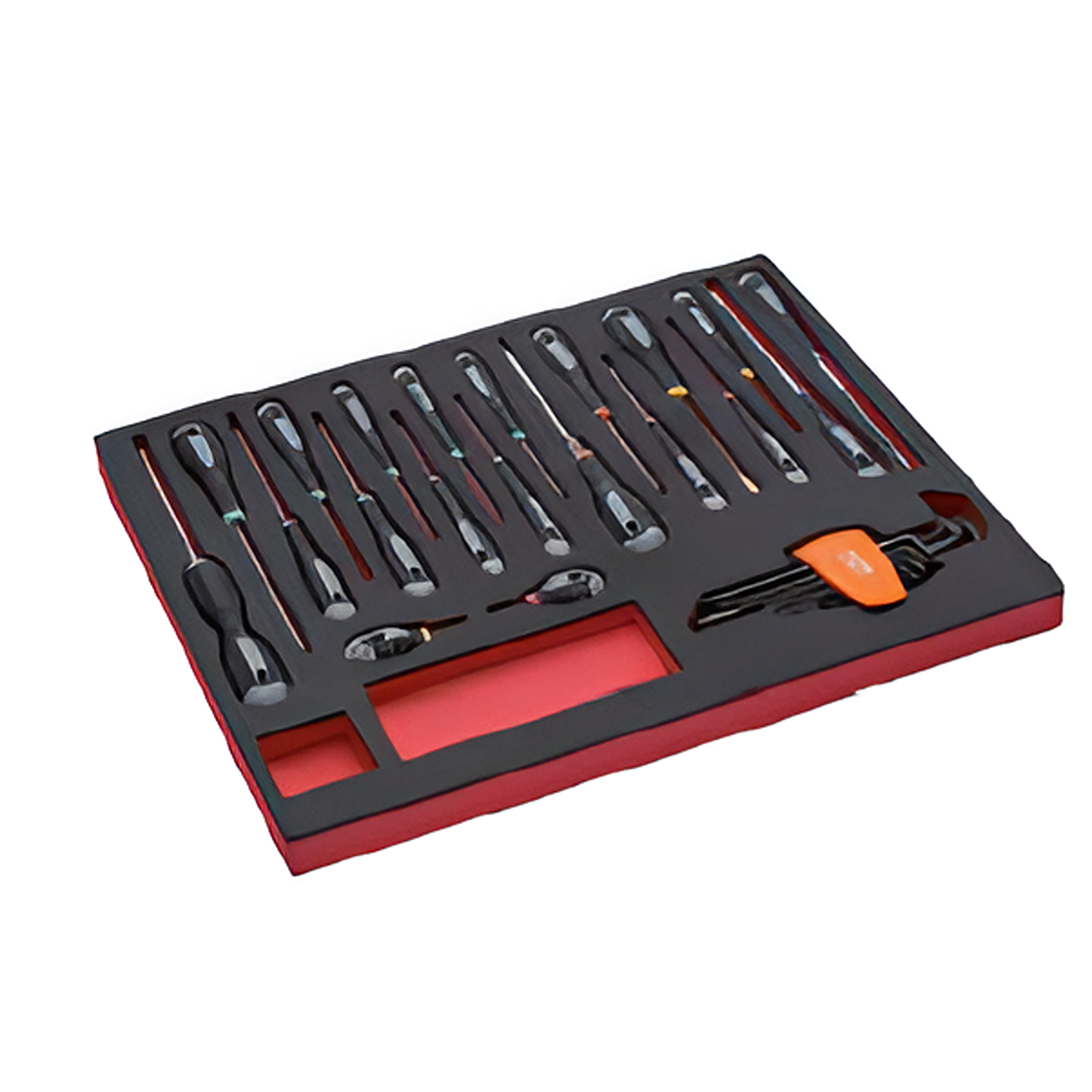 BAHCO FF1A1006 Fit&Go 3/3 Foam Inlay L-Key/Screwdriver Set 29 Pcs - Premium Screwdriver Set from BAHCO - Shop now at Yew Aik.