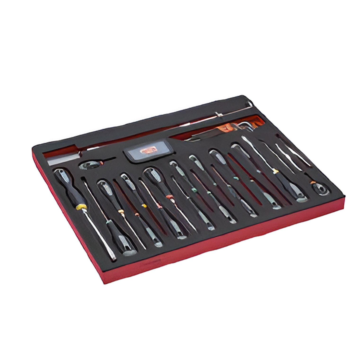 BAHCO FF1A1007 Fit&Go 3/3 Foam L-Key/ Screwdriver Bit Set 63 Pcs - Premium Screwdriver Bit Set from BAHCO - Shop now at Yew Aik.