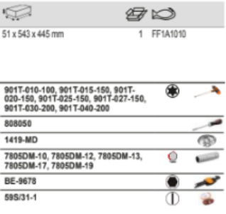 BAHCO FF1A1010 Fit&Go 3/3 T-Handle Screwdriver Set - 54 Pcs - Premium Screwdriver Set from BAHCO - Shop now at Yew Aik.