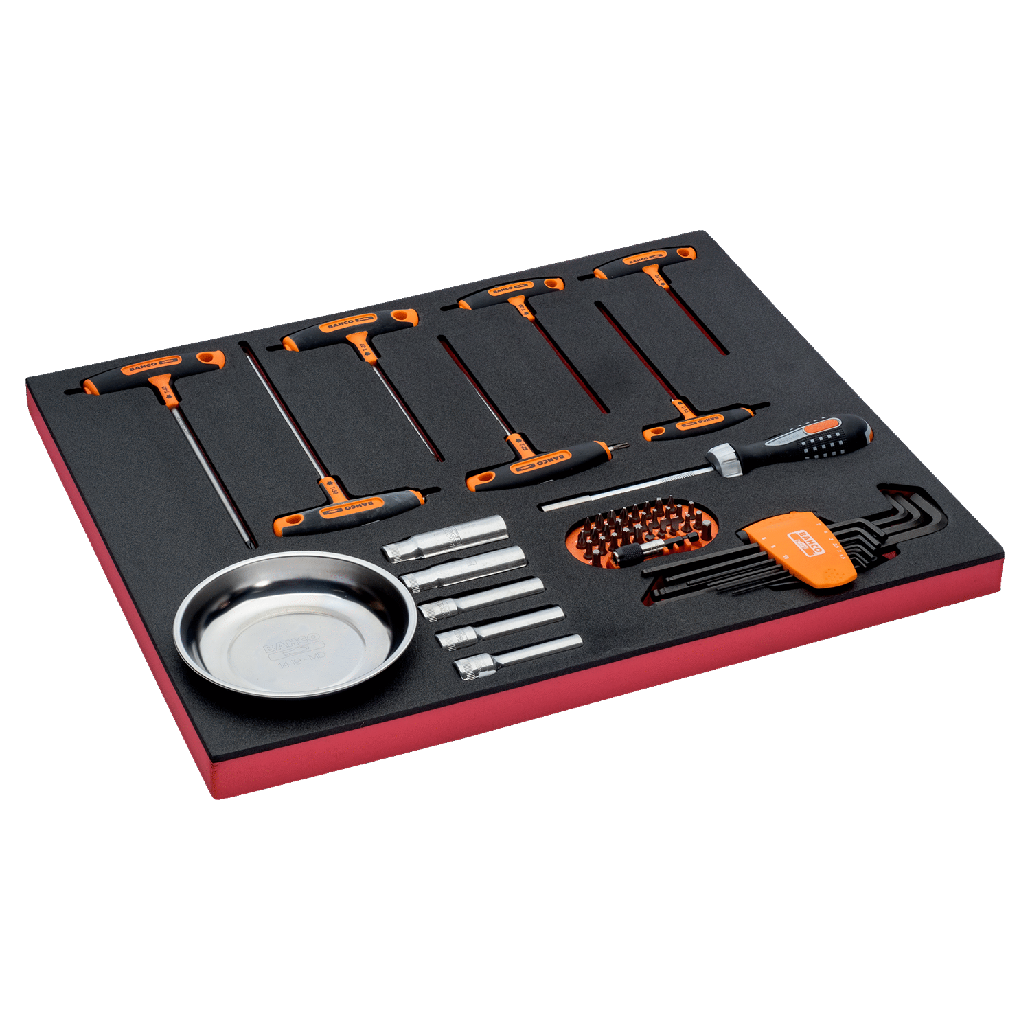 BAHCO FF1A1010 Fit&Go 3/3 T-Handle Screwdriver Set - 54 Pcs - Premium Screwdriver Set from BAHCO - Shop now at Yew Aik.