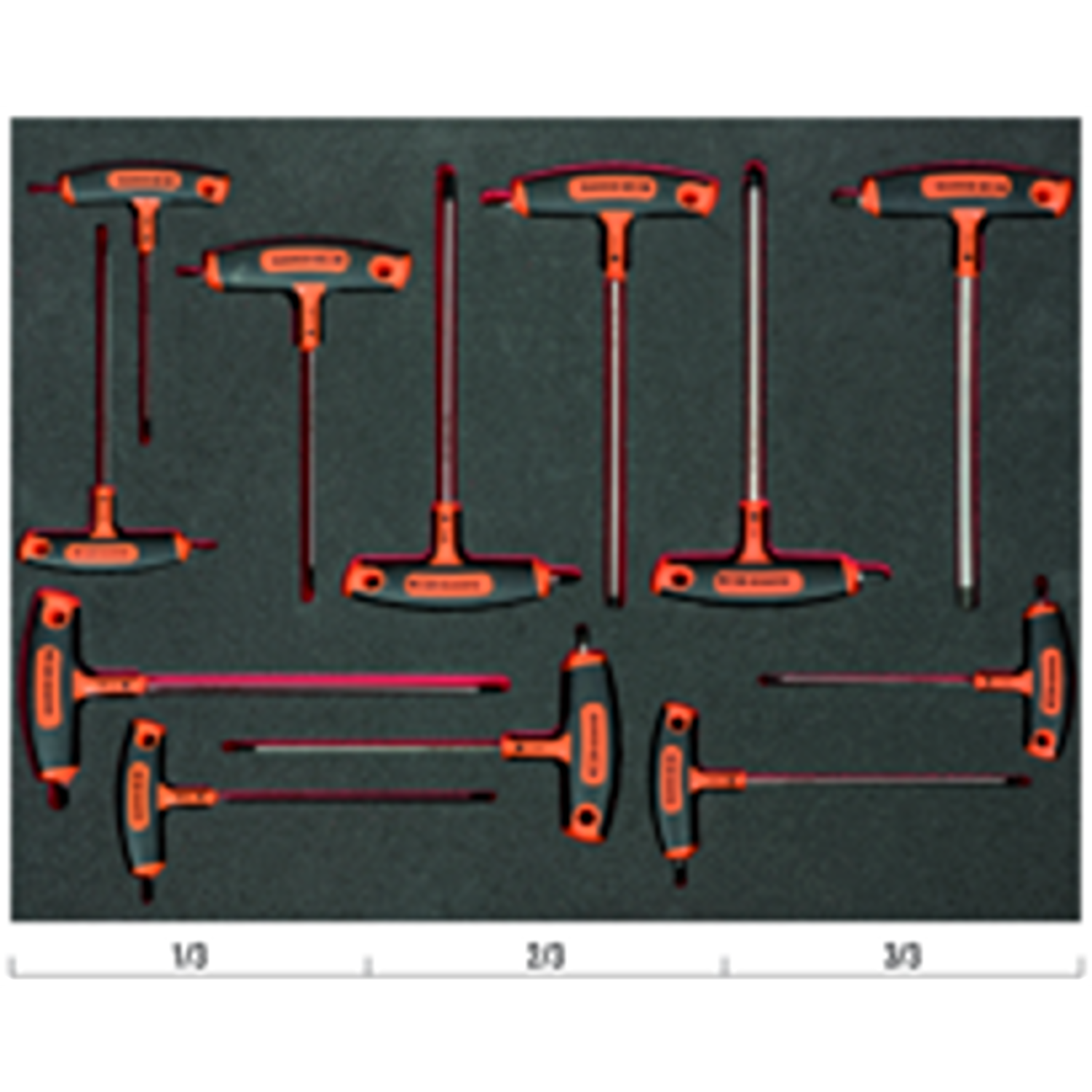 BAHCO FF1A1011 Fit&Go 3/3 Hex/TORX T-Handle Screwdriver Set - Premium Screwdriver Set from BAHCO - Shop now at Yew Aik.