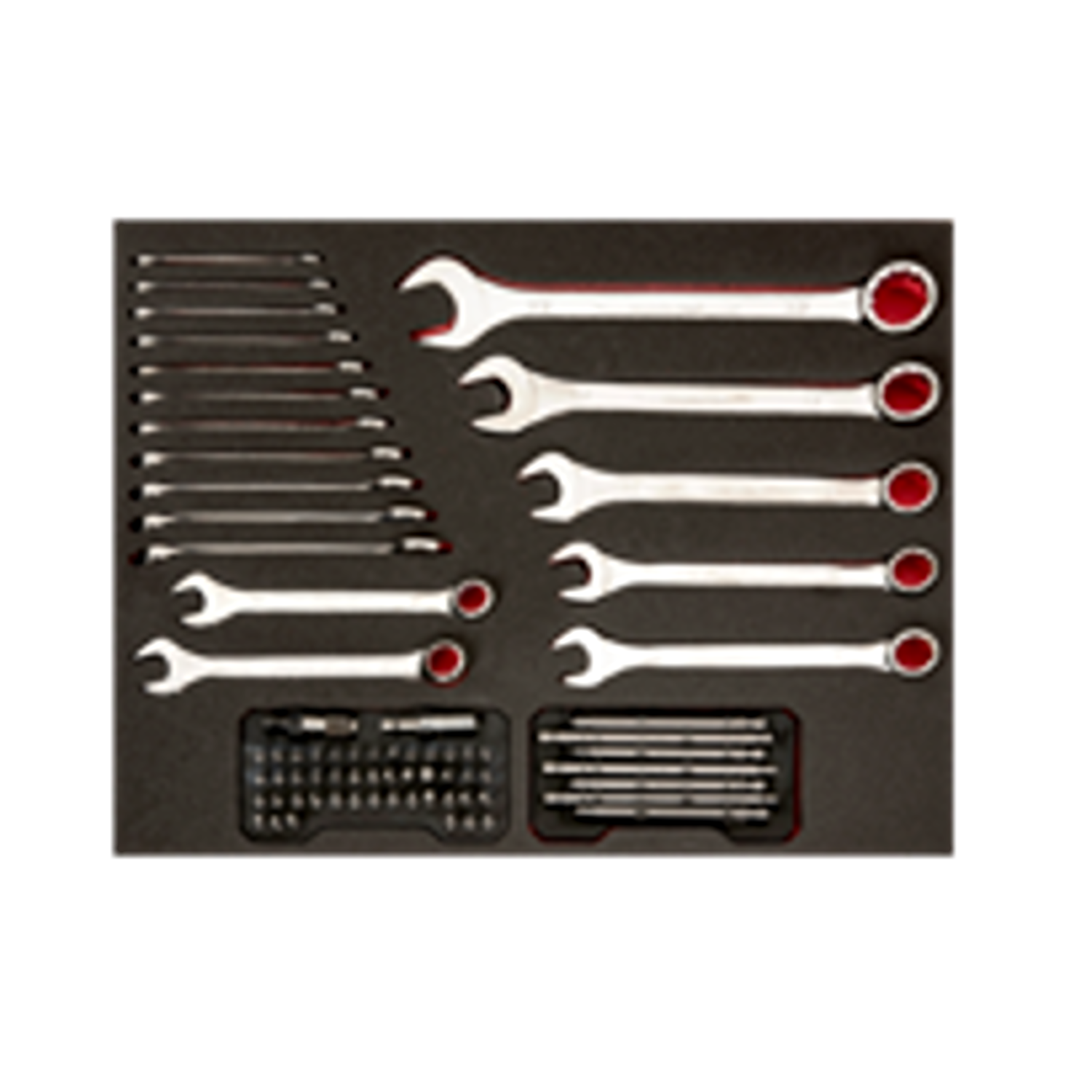 BAHCO FF1A104 Fit&Go 3/3 Foam Wrench and Screwdriver Bit Set 19pc - Premium Wrench and Screwdriver Bit Set from BAHCO - Shop now at Yew Aik.
