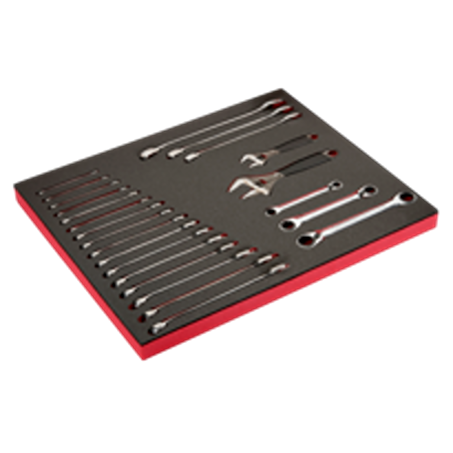 BAHCO FF1A112 Fit&Go 3/3 Foam Inlay Adjustable Wrench Set 22 Pcs - Premium Adjustable Wrench Set from BAHCO - Shop now at Yew Aik.