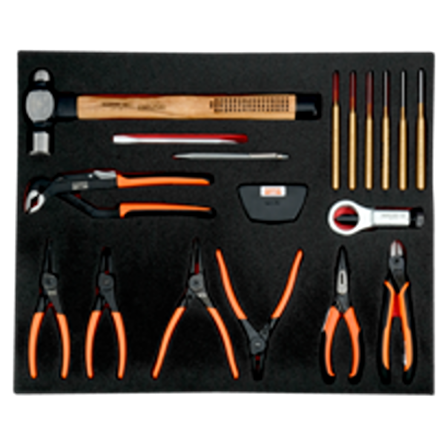 BAHCO FF1A114 Fit&Go 3/3 Foam Inlay Pliers and Striking Toolset - Premium Pliers and Striking Toolset from BAHCO - Shop now at Yew Aik.