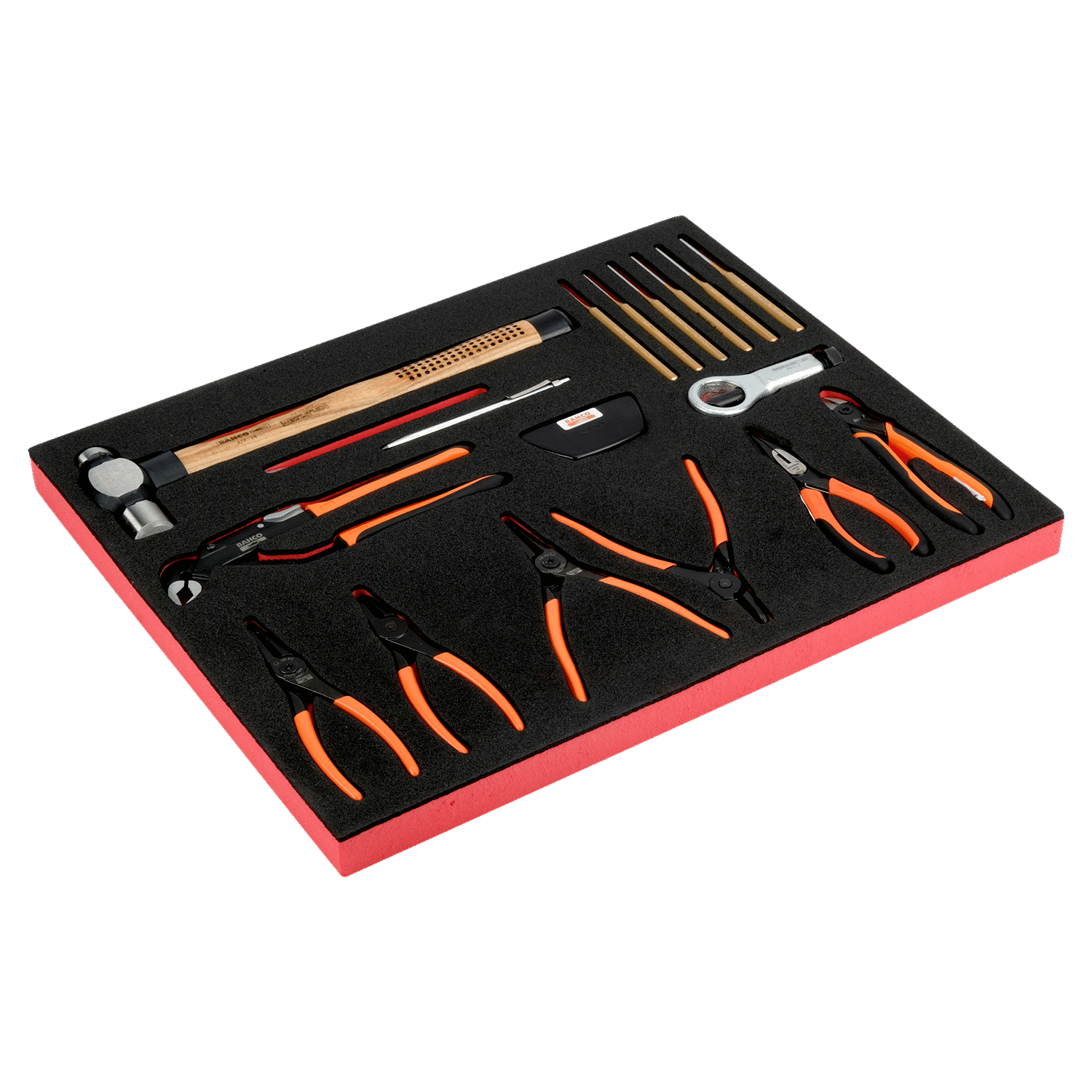 BAHCO FF1A114 Fit&Go 3/3 Foam Inlay Pliers and Striking Toolset - Premium Pliers and Striking Toolset from BAHCO - Shop now at Yew Aik.