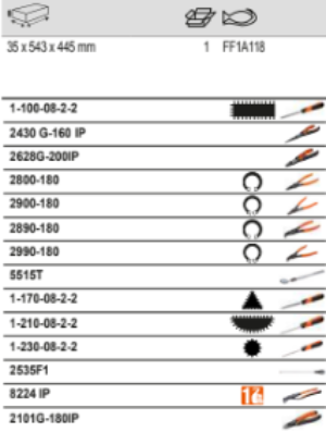 BAHCO FF1A118 Fit&Go 3/3 Foam Inlay Pliers and File Set - 14 Pcs - Premium Pliers and File Set from BAHCO - Shop now at Yew Aik.