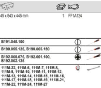BAHCO FF1A124 Fit&Go 3/3 Foam Inlay Wrench/Screwdriver Set 25 Pcs - Premium Screwdriver Set from BAHCO - Shop now at Yew Aik.