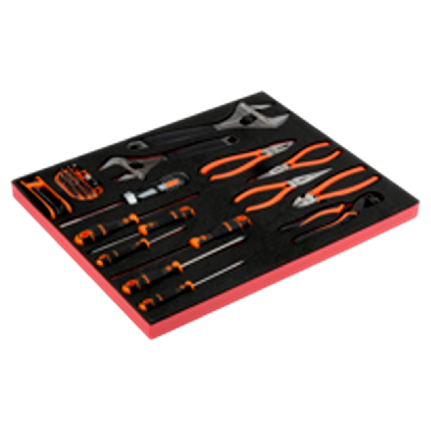 BAHCO FF1A129 Fit&Go 3/3 Foam Inlay Pliers/Screwdriver Set 16 Pcs - Premium Screwdriver Set from BAHCO - Shop now at Yew Aik.