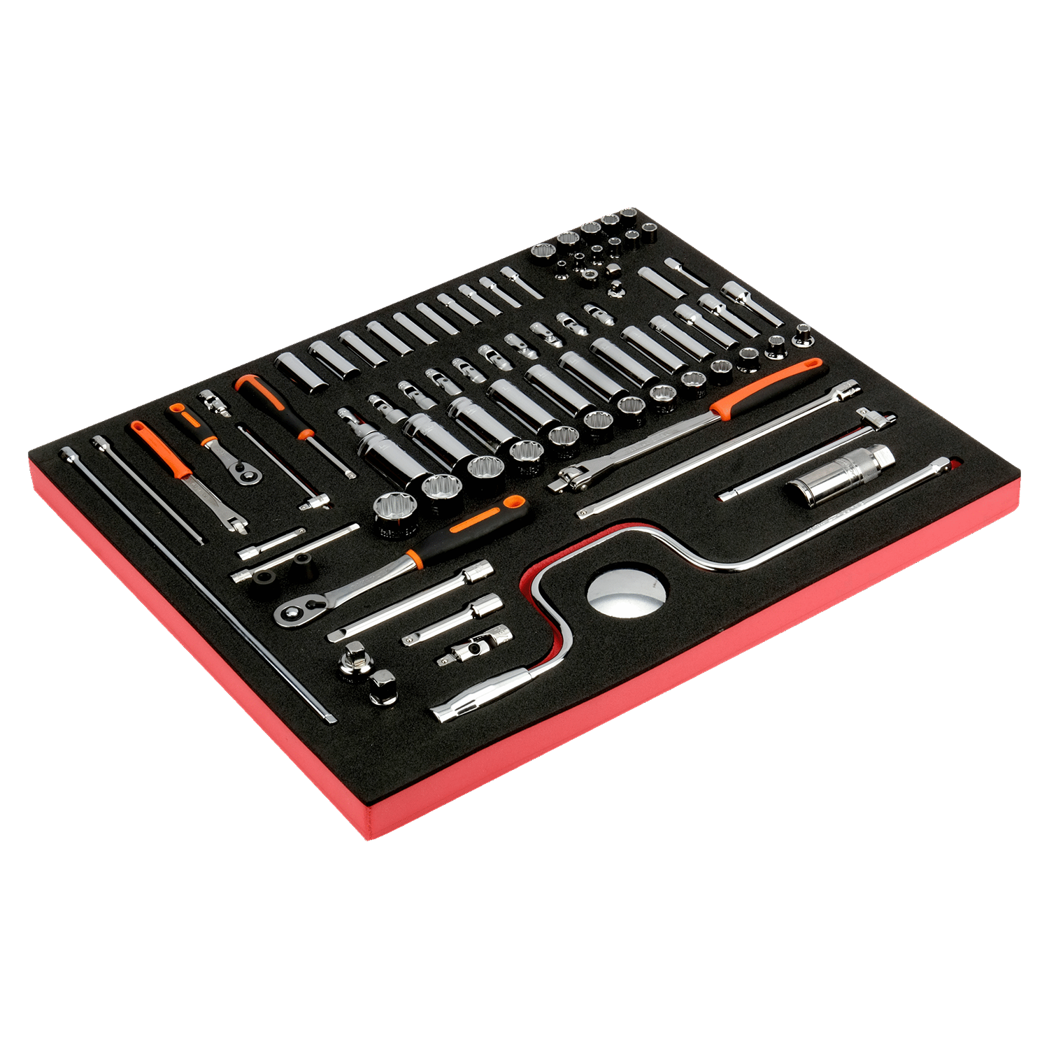 BAHCO FF1A13 Fit&Go 3/3 Foam Inlay 1/4 + 3/8 Socket & Ratchet Set - Premium Ratchet Set from BAHCO - Shop now at Yew Aik.