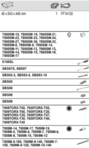 BAHCO FF1A130 Fit&Go 3/3 Foam Socket and Screwdriver Bit Set 53Pc - Premium Socket and Screwdriver Bit Set from BAHCO - Shop now at Yew Aik.