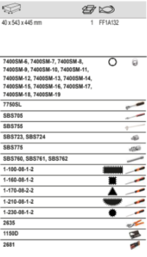 BAHCO FF1A132 Fit&Go 3/3 Foam Inlay Mixed Sockets/File Set-31 Pcs - Premium File Set from BAHCO - Shop now at Yew Aik.
