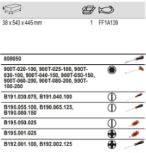 BAHCO FF1A139 Fit&Go 3/3 Foam Inlay Screwdriver Set - 18 Pcs - Premium Screwdriver Set from BAHCO - Shop now at Yew Aik.