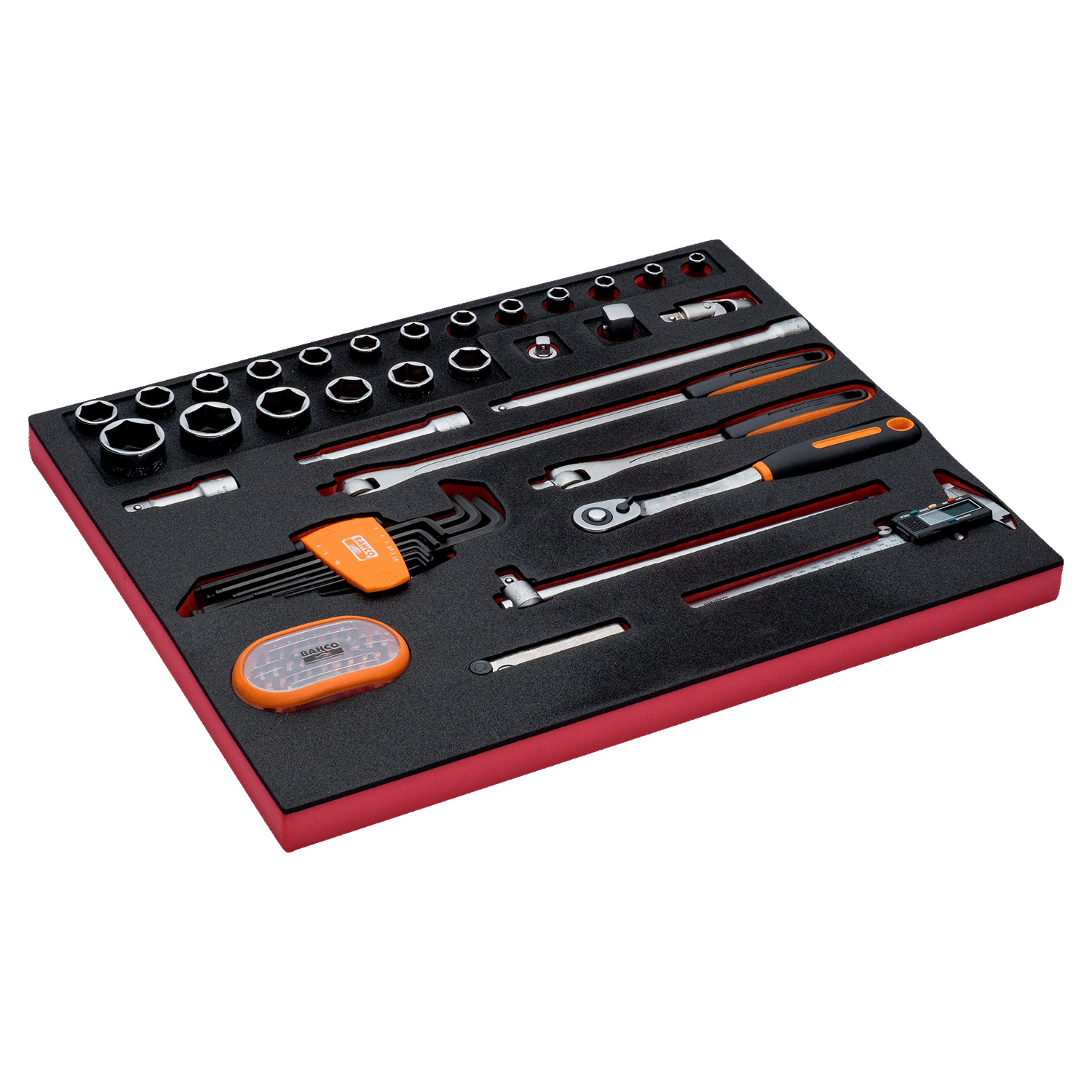 BAHCO FF1A142 Fit&Go 3/3 Foam Wrench and Screwdriver Bit Set 71Pc - Premium Wrench and Screwdriver Bit Set from BAHCO - Shop now at Yew Aik.