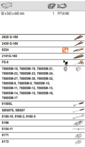 BAHCO FF1A146 Fit&Go 3/3 Foam Inlay 1/2 Socket/Pliers Set 34 Pcs - Premium Pliers Set from BAHCO - Shop now at Yew Aik.
