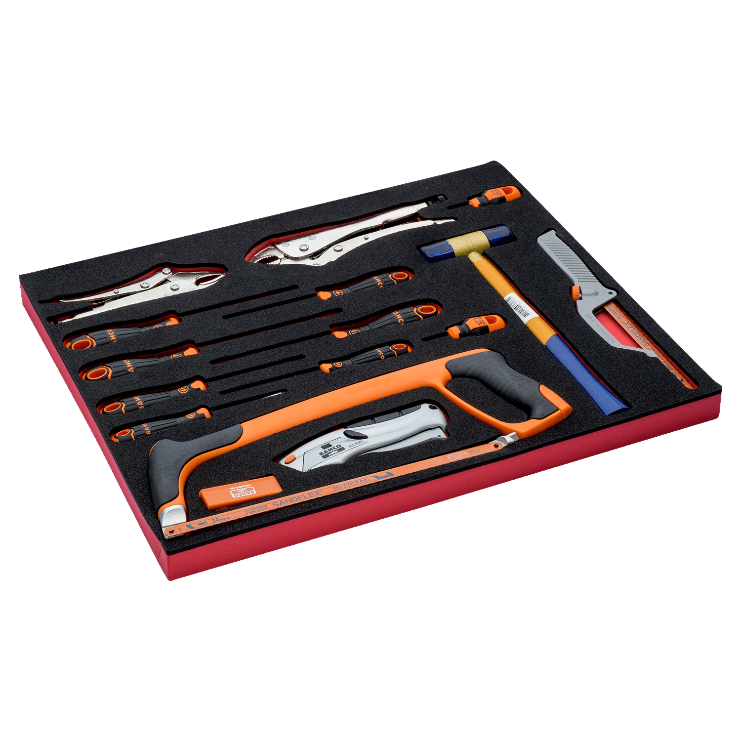 BAHCO FF1A147 Fit&Go 3/3 Foam Inlay Cutting/Screwdriver Set - Premium Screwdriver Set from BAHCO - Shop now at Yew Aik.