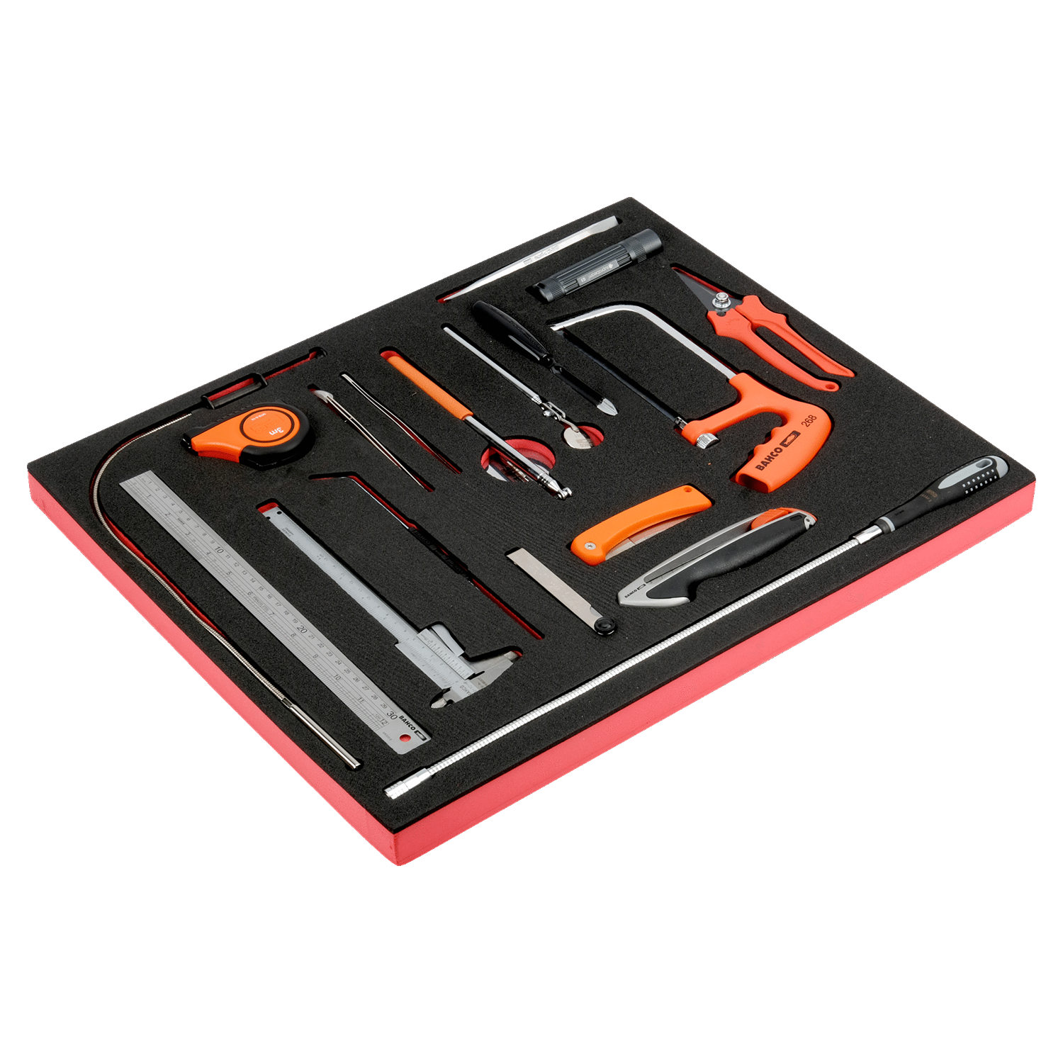 BAHCO FF1A16 Fit&Go 3/3 Foam Inlay Mixed Toolset - 18 Pcs - Premium Mixed Toolset from BAHCO - Shop now at Yew Aik.