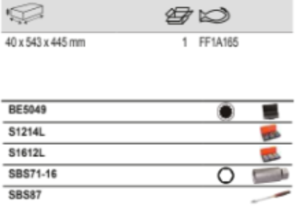BAHCO FF1A165 Fit&Go 3/3 Foam Wrench and Screwdriver Bit Set - Premium Wrench and Screwdriver Bit Set from BAHCO - Shop now at Yew Aik.