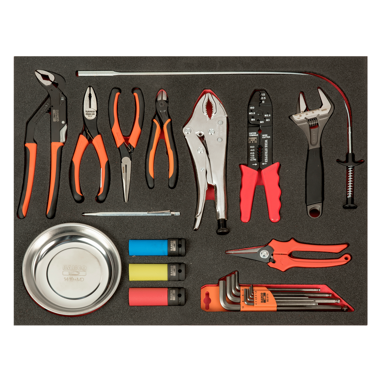 BAHCO FF1A167 Fit&Go 3/3 Foam Inlay Pliers and Picking - 23 pcs - Premium Pliers from BAHCO - Shop now at Yew Aik.