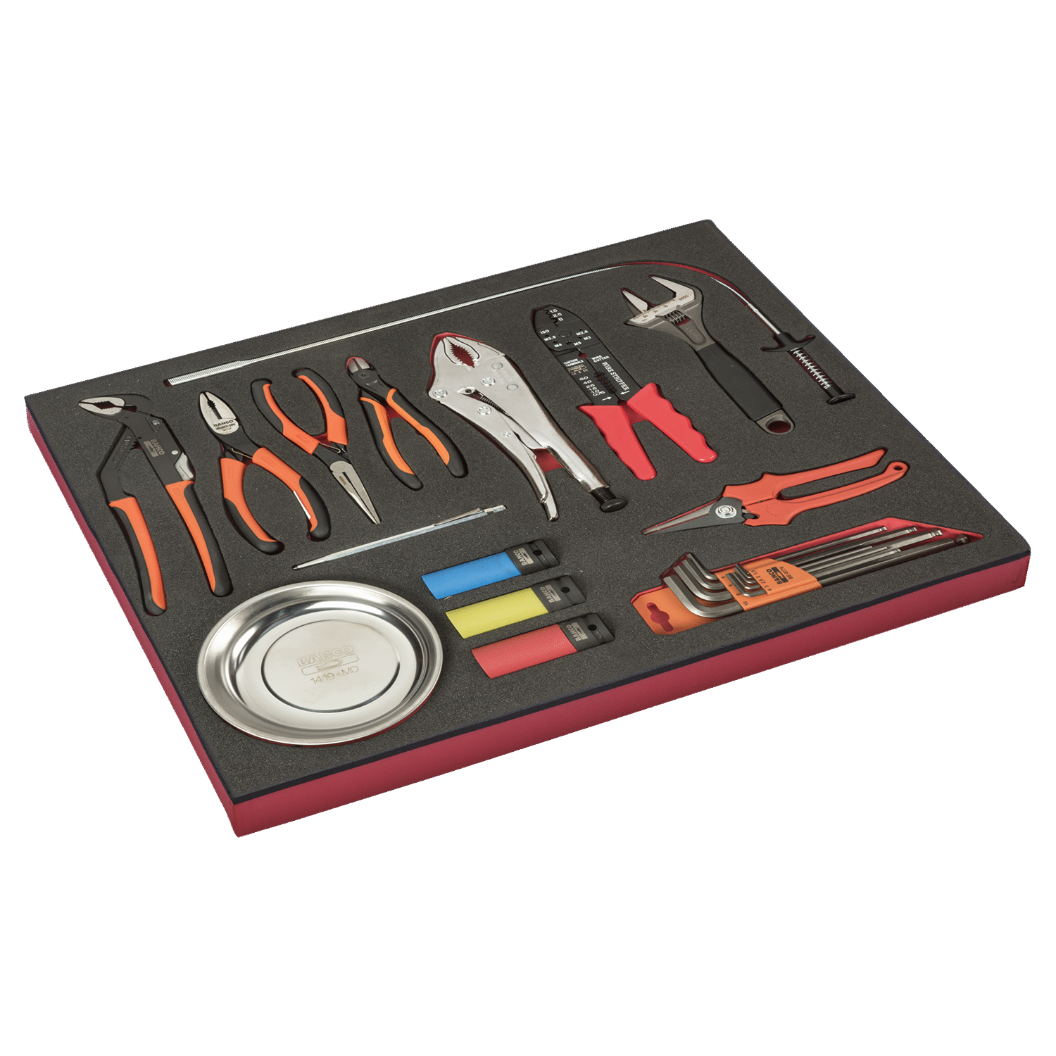 BAHCO FF1A167 Fit&Go 3/3 Foam Inlay Pliers and Picking - 23 pcs - Premium Pliers from BAHCO - Shop now at Yew Aik.