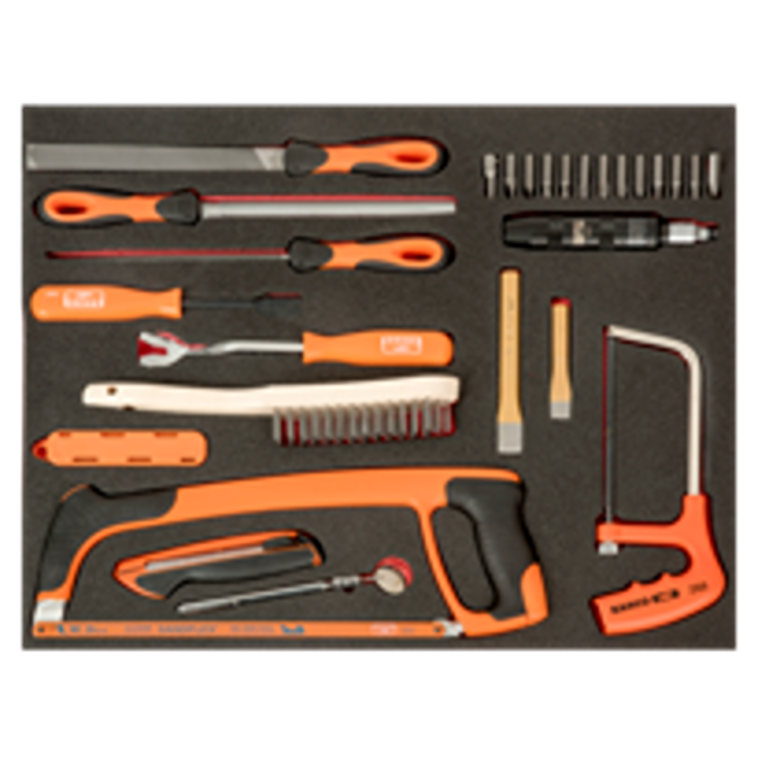 BAHCO FF1A168 Fit&Go 3/3 Foam Inlay Files & Impact Driver Set - Premium Impact Driver Set from BAHCO - Shop now at Yew Aik.