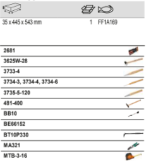 BAHCO FF1A169 Fit&Go 3/3 Foam Inlay Files & Impact Driver Set - Premium Impact Driver Set from BAHCO - Shop now at Yew Aik.