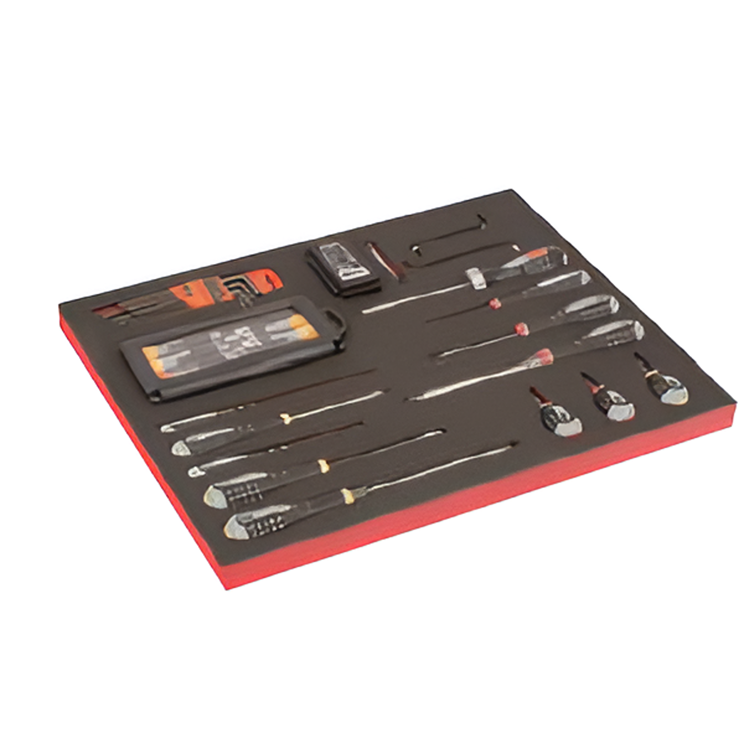 BAHCO FF1A17 Fit&Go 3/3 Foam Inlay Screwdriver Bit Set - 60 Pcs - Premium Screwdriver Bit Set from BAHCO - Shop now at Yew Aik.