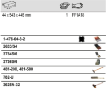 BAHCO FF1A18 Fit&Go 3/3 Foam Inlay Striking/File Set - 24 Pcs - Premium Striking/File Set from BAHCO - Shop now at Yew Aik.