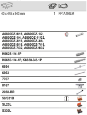 BAHCO FF1A195LM Fit&Go 3/3 Foam Socket and Screwdriver Bit Set - Premium Socket and Screwdriver Bit Set from BAHCO - Shop now at Yew Aik.
