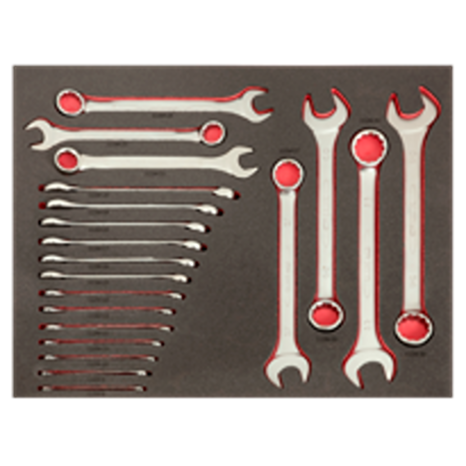 BAHCO FF1A198LM Fit&Go 3/3 Foam Laser Combination Spanners Set - Premium Spanners Set from BAHCO - Shop now at Yew Aik.