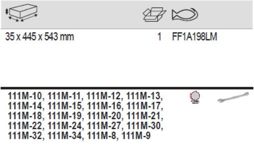 BAHCO FF1A198LM Fit&Go 3/3 Foam Laser Combination Spanners Set - Premium Spanners Set from BAHCO - Shop now at Yew Aik.