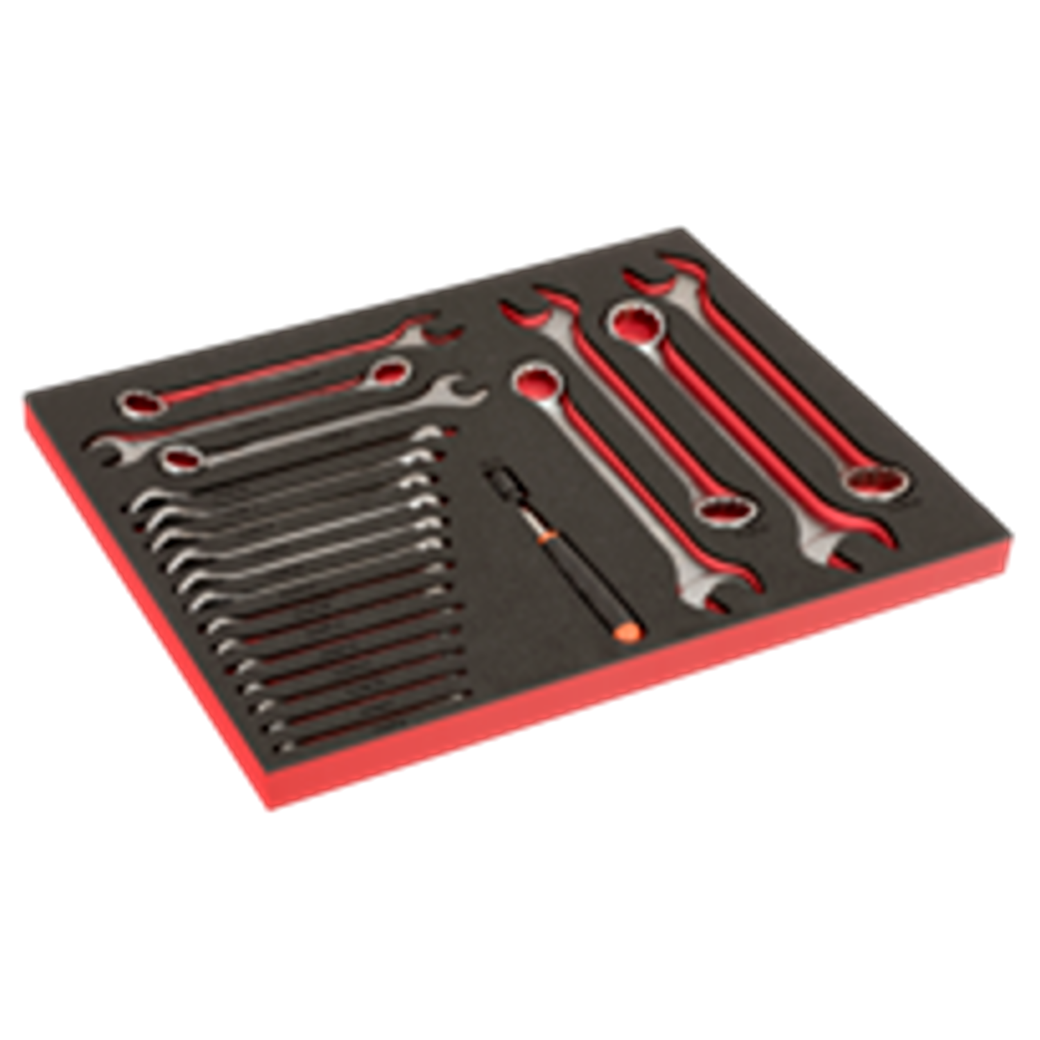 BAHCO FF1A209LM Fit&Go 3/3 Foam Laser Combination Spanners & LED - Premium Combination Spanner from BAHCO - Shop now at Yew Aik.