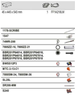 BAHCO FF1A218LM Fit&Go 3/3 Foam Laser Marked & 1/4” Socket Set - Premium Socket Set from BAHCO - Shop now at Yew Aik.