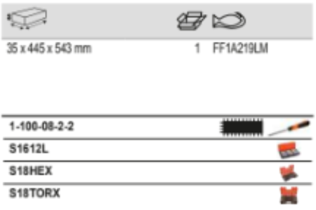 BAHCO FF1A219LM Fit&Go 3/3 Foam Socket and Screwdriver Bit Set - Premium Socket and Screwdriver Bit Set from BAHCO - Shop now at Yew Aik.