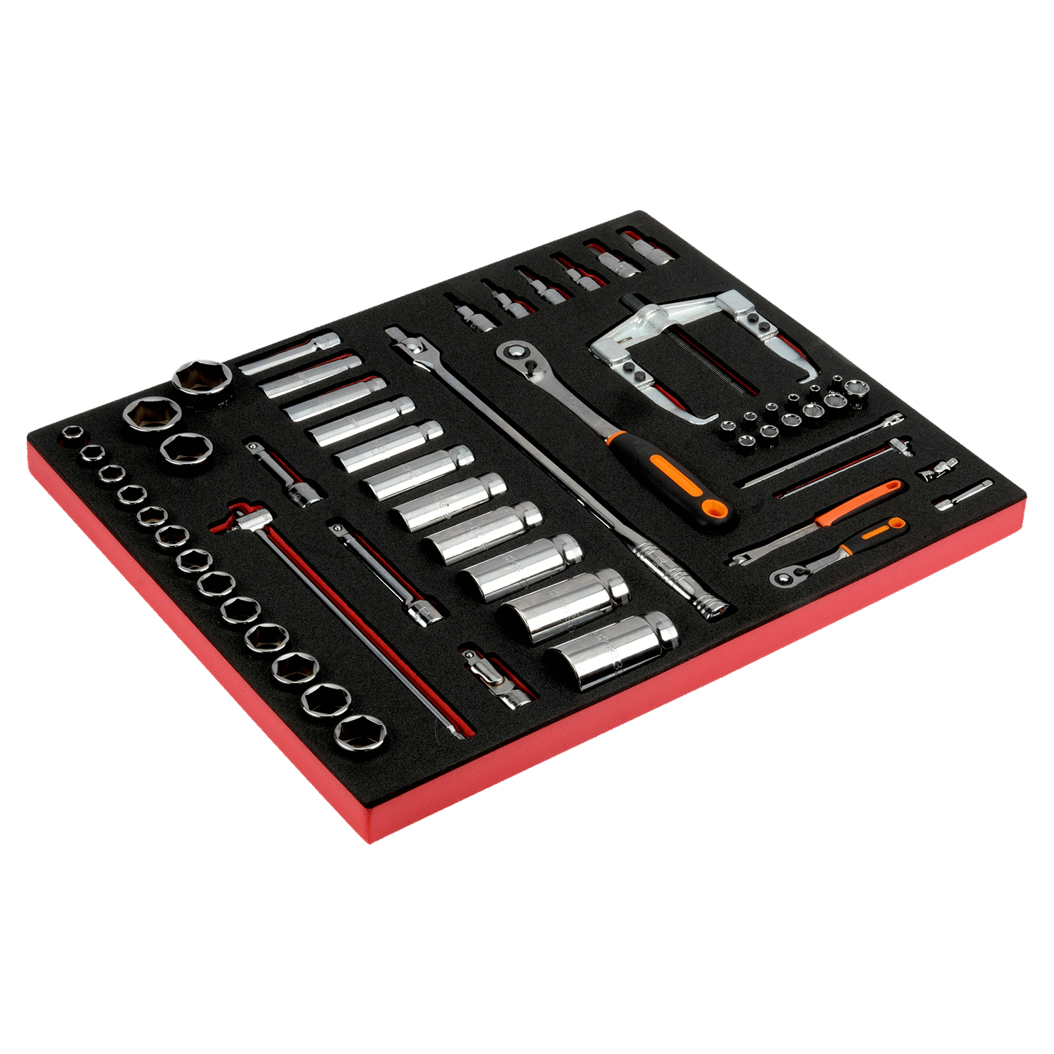 BAHCO FF1A22 Fit&Go 3/3 Foam Inlay Puller Socket Set - Premium Socket Set from BAHCO - Shop now at Yew Aik.