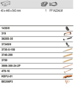 BAHCO FF1A224LM Fit&Go 3/3 Foam Laser Marked Inlay Hose Clamp Set - Premium Hose Clamp Set from BAHCO - Shop now at Yew Aik.