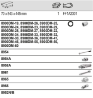 BAHCO FF1A2301 Fit&Go 3/3 Foam Inlay 3/4” Socket Set - 26 Pcs - Premium SOCKET SET from BAHCO - Shop now at Yew Aik.