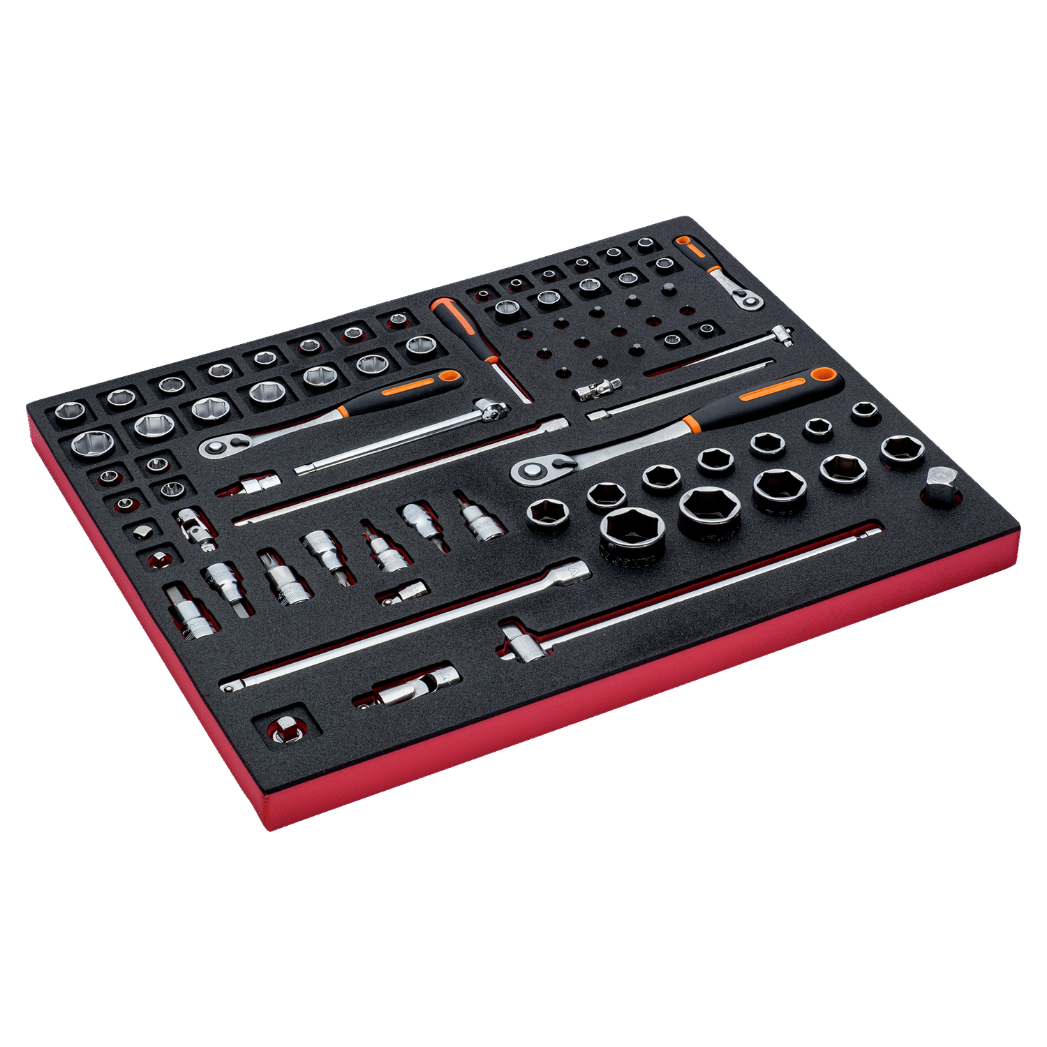 BAHCO FF1A2501 Fit&Go 3/3 Foam Inlay 1/4+1/2+3/8 Ratchet Set - Premium Ratchet Set from BAHCO - Shop now at Yew Aik.