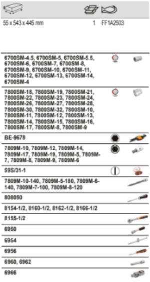 BAHCO FF1A2503 Fit&Go 3/3 Foam Inlay 1/2-3/8 Socket Set-101 Pcs - Premium Socket Set from BAHCO - Shop now at Yew Aik.