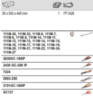 BAHCO FF1A26 Fit&Go 3/3 Foam Inlay Pliers and Wrench Set - 27 Pcs - Premium Pliers and Wrench Set from BAHCO - Shop now at Yew Aik.
