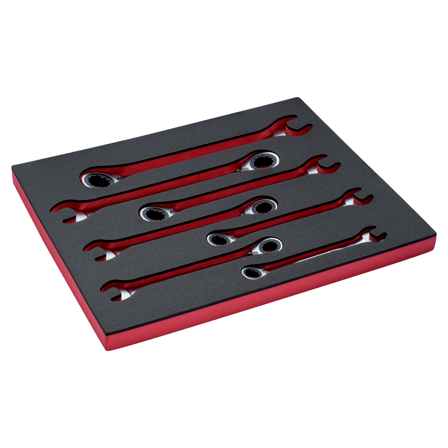 BAHCO FF1A3002 Fit&Go 3/3 Foam Combination Ratcheting Wrench Set - Premium Combination Ratcheting Wrench Set from BAHCO - Shop now at Yew Aik.