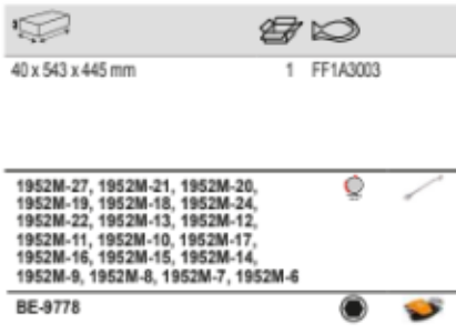 BAHCO FF1A3003 Fit&Go 3/3Foam Inlay Offset Combination Wrench Set - Premium Offset Combination Wrench Set from BAHCO - Shop now at Yew Aik.